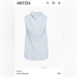 Aritzia Babaton carter blouse